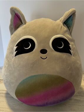 Squishmallows Max the Rainbow Raccoon